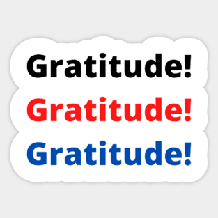 gratitude thanksgiving motivation text design Sticker